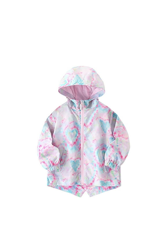 Jackets for Girls 14-16 Kids Toddler Baby Girls Print Summer Autumn Cute Tops Hooded Coat Clothes Z0F-Light Pink, 6-7 Years