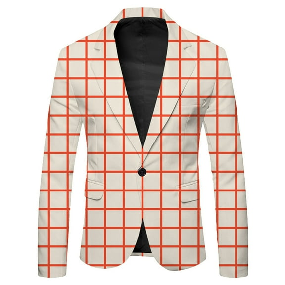 Jackets for Girls Boys Long Sleeve Plaid Printed Lapel formal Suit Button Fashion Coat Business Suit for Kids Casual Relaxed Fit