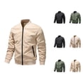 thumbnail image 1 of Jackets for Men 2025 Long Sleeve Lightweight Breathable Zip Up Casual Outdoor Jacket with Pockets Outerwear, 1 of 3