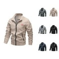 thumbnail image 1 of Jackets for Men 2025 Long Sleeve Lightweight Windproof Zip Up Casual Outdoor Jacket with Pockets Windbreaker Outerwear, 1 of 3