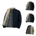 thumbnail image 1 of Jackets for Men 2025 Long Sleeve Stand Collar Business Casual Zip Up Jacket with Pockets Windbreaker Coat Outerwear, 1 of 5