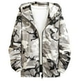 thumbnail image 1 of Jackets for Men Camo Printed Full Zip Long Sleeve Hooded Coat with Pockets 2024 Fall Outdoor Casual Loose Lightweight Jacket, 1 of 6