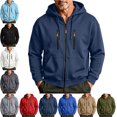 thumbnail image 1 of Jackets for Men Casual Hooded Zip Up Long Sleeve with Pockets Outdoor Jacket, 1 of 7