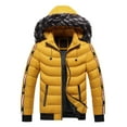 thumbnail image 1 of Jackets for Men Casual Military Jacket with Hood Plus Size Puffy Bubble Jacket Big and Tall Insulated Parka Coat, 1 of 1