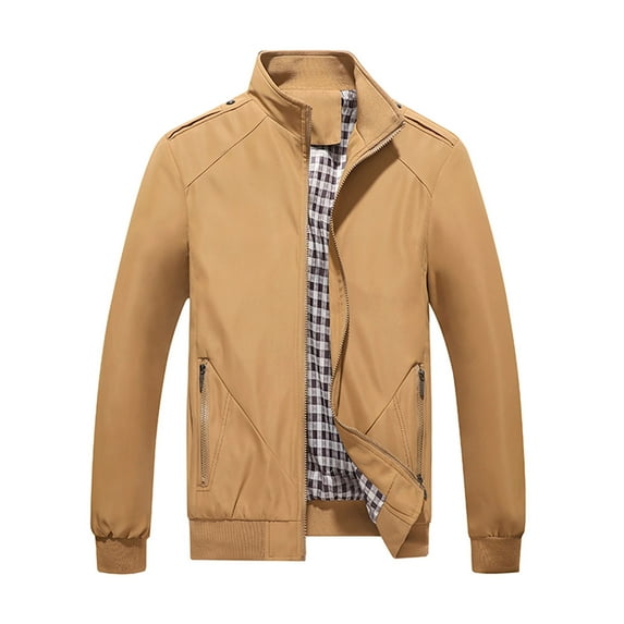 Jackets for Men Casual Windbreaker Thin Lightweight Outwear Sportswear Solid Jacket Coat Windbreaker Coats for Men