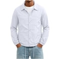 thumbnail image 1 of Jackets for Men, Fall Thin Breathable Jackets for Men Lightweight Outdoor Waterproof Jacket Collared Coats, 1 of 8