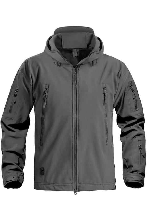 Men's Jackets Zip Hoodie Fleece Jacket Outdoor Hiking Lightweight Waterproof Windbreaker Rain Shell Ski Work Coat (Available in Plus Size)
