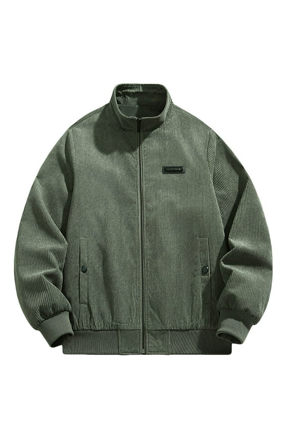 Jackets for Men Hardshell Jacket Outdoor Sportswear Men'S Turtleneck Trench Middle-Aged Business Casual Jacket Jacket for Men