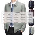 thumbnail image 1 of Jackets for Men, Lapel Collar Casual Business Jacket for Men Full Zip Front Slim Relaxed Fit Tops Fall Elegant Office Formal Coat, 1 of 7
