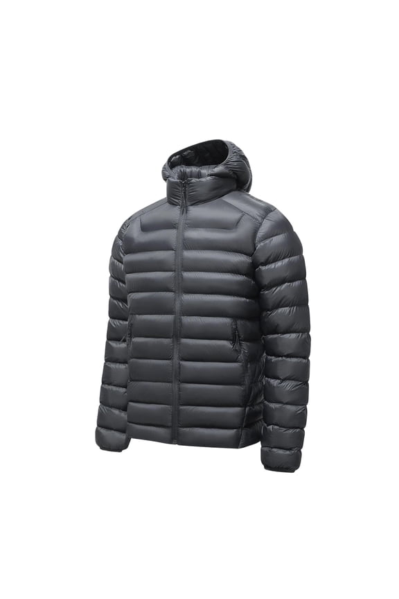 Jackets for Men, Men's Lightweight Packable Puffer Winter Long Sleeve Jacket | Soft Comfortable Puffy Coat for Snow Ski Hiking Travel
