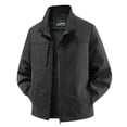thumbnail image 1 of Jackets for Men, Men's Stand Collar Lightweight Casual Summer Jackets, Zip Front, Lightweight Multiple Pockets, Daily Wear Outdoor, 1 of 6