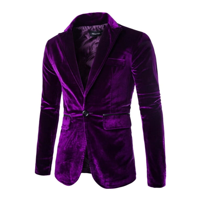 Purple velvet sport coat on sale