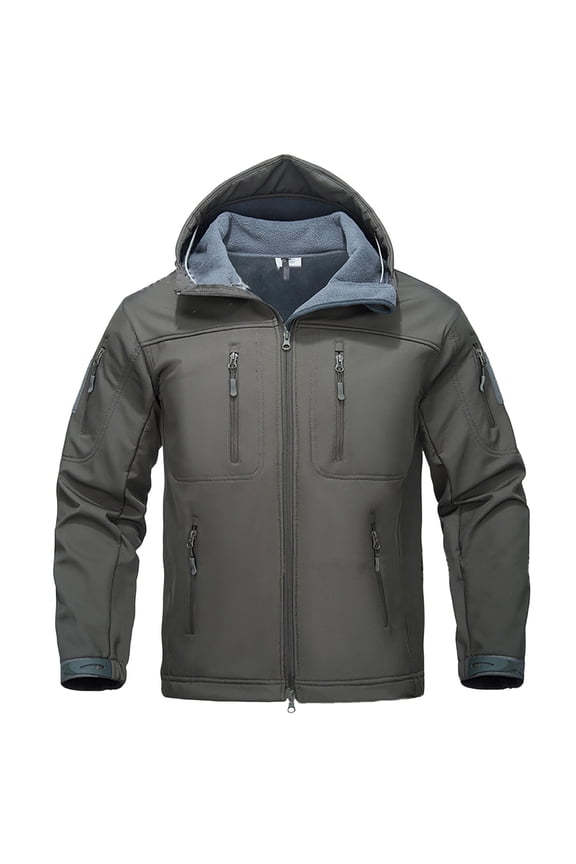 Jackets for Men, Performance Waterproof Windbreaker Soft Shell Jackets, Fleece Lined, for Ski Snow Winter