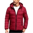 thumbnail image 1 of Jackets for Men, Puffer Jacket Men Heavyweight Warm Winter Coats Windproof Thermal Insulated Jackets Thick Down Outwear with Pockets, 1 of 6