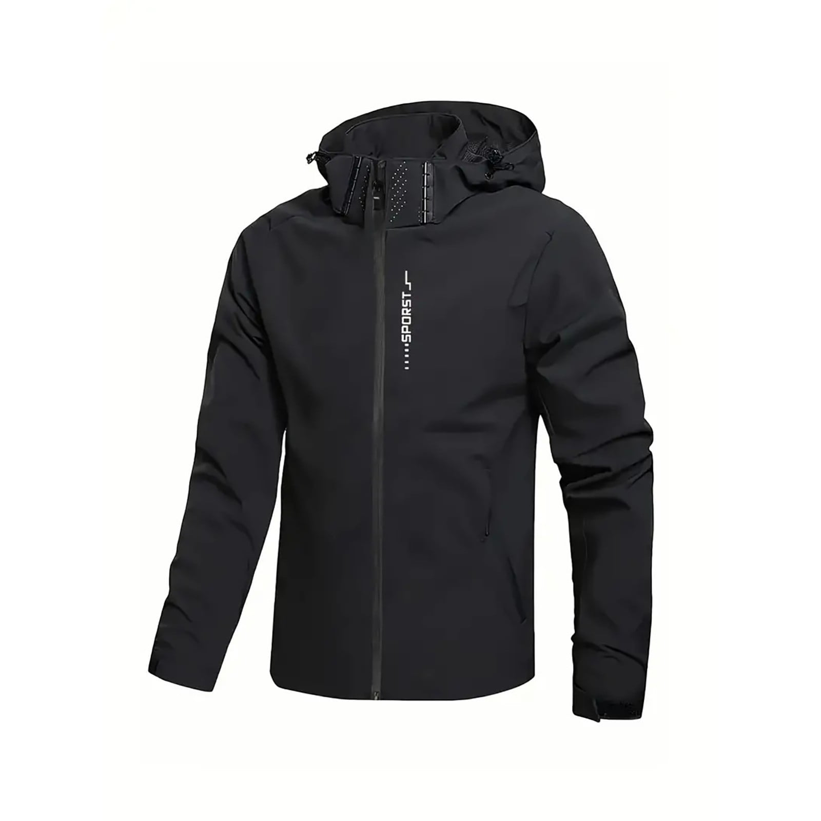 Jackets for Men Waterproof Rain Jacket Shell Hooded Raincoat Hiking ...