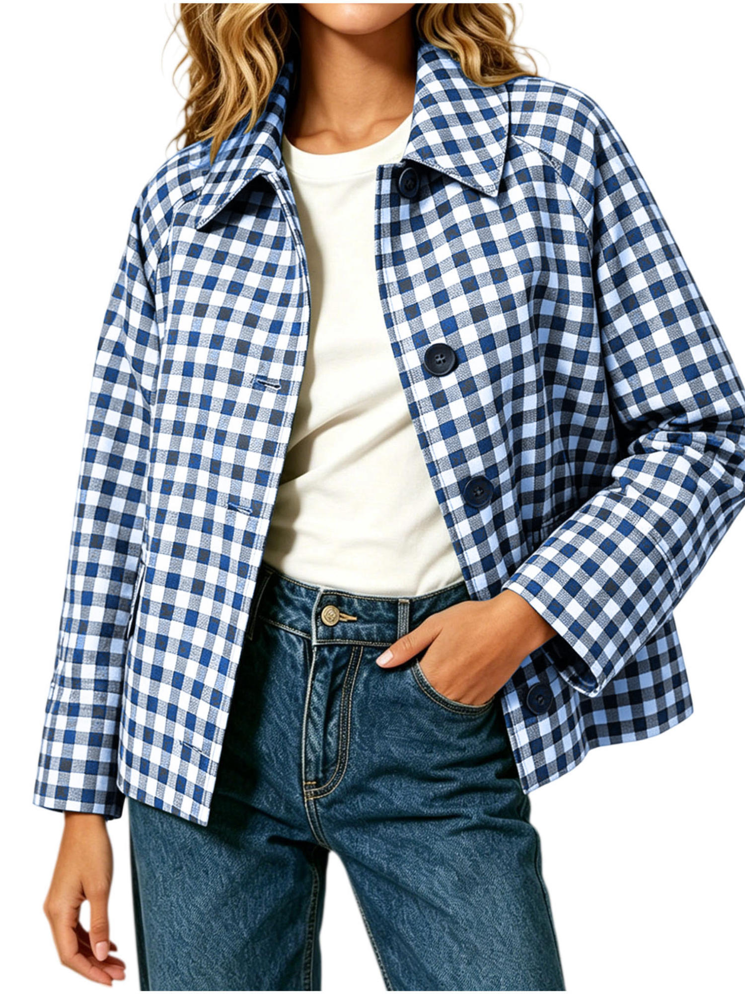 Jackets For Women Baeitkot Women S Fashion Casual Loose Checkered Long Sleeve Short Side Pocket Turn Down Collar Coat Top: Is It Right for You?
