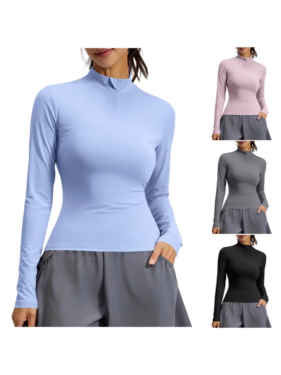 Jackets for Women Lightweight Slim Fit Gym Jackets Ladies' Breathable Running Fitness Yoga Top Pink L