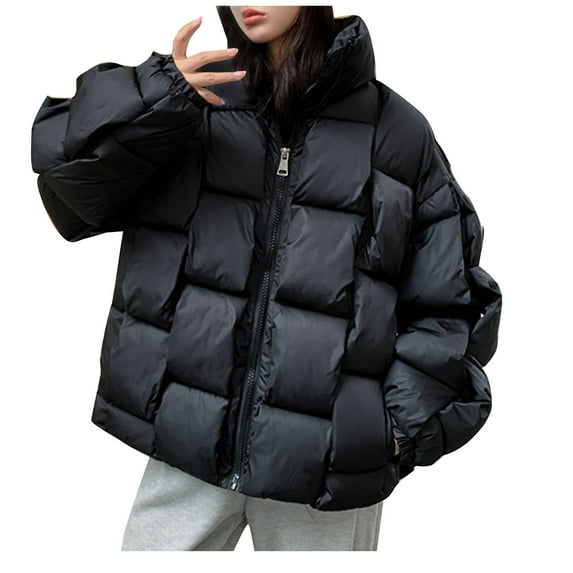 Jackets for Women Parka Fall And Winter Long Sleeved Warm Cotton Jacket Bread