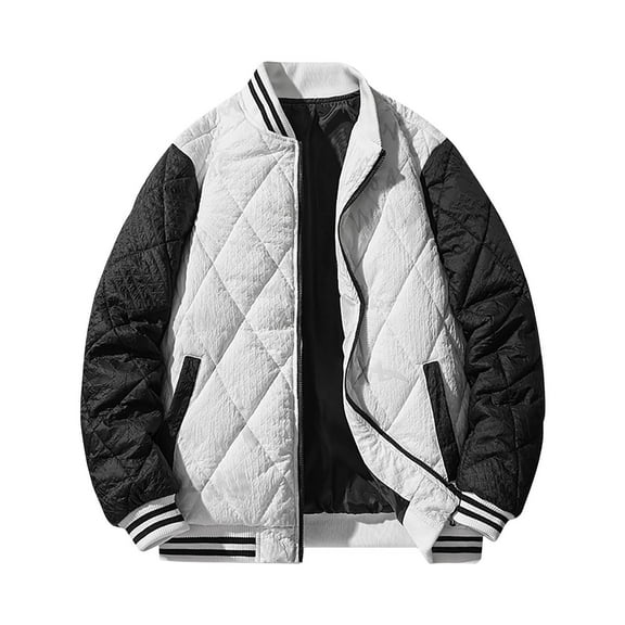 Jackets for Women Fashion Women Solid Stand-up Collar Cardigan Jacket Outerwear Padded Coat Gift