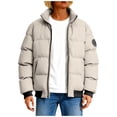thumbnail image 1 of Jackets for Women Puffer Jacket Winter Long Sleeve Casual Solid Coats Fashion Parkas with Pockets, 1 of 5