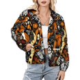 thumbnail image 1 of Jackets for Women Winter Coat Jackets Flannel Stand Collar Jacket(Colorful Butterfly Seamless Pattern,Size:S-4XL), 1 of 7