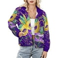 thumbnail image 1 of Jackets for Women Winter Coat Jackets Flannel Stand Collar Jacket(Lent Approaches,Size:S-4XL), 1 of 7
