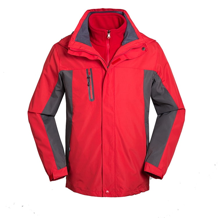 Jackets for men and women, outdoor mountaineering and skiing sportswear, removable velvet warm