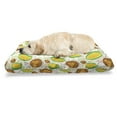 thumbnail image 1 of Jackfruit Pet Bed, Themed Cartoon Pattern with Humanized Exotic Fruits in Summer Tones, Chew Resistant Pad for Dogs and Cats Cushion with Removable Cover, 24" x 39", Multicolor, by Ambesonne, 1 of 4