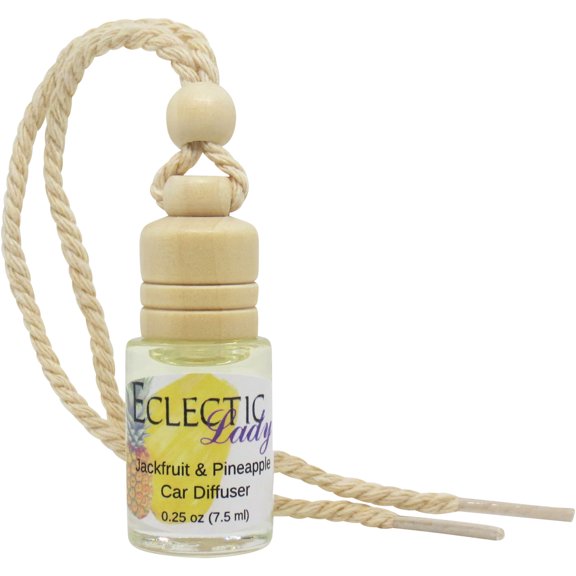 Jackfruit and Pineapple Scented Car Diffuser by Eclectic Lady, 7.5 ml, Premium Air Freshener