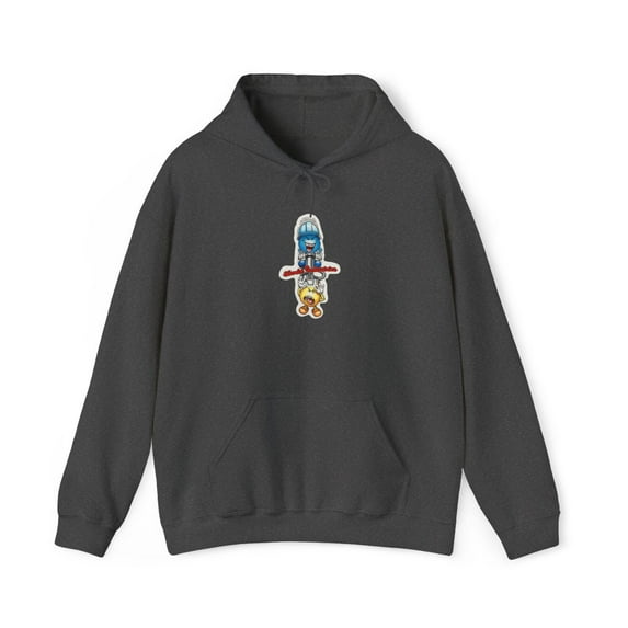 Jackhammer Flameboy World Industries '01 Skateboard Vintage Classic Hoodie Print - 3XL / Dark Heather