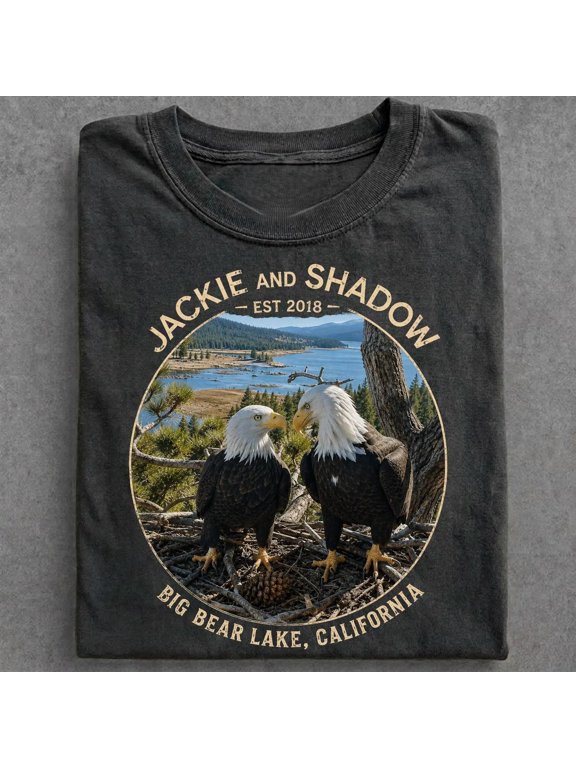 Jackie And Shadow Eagles Comfort Colors Shirt, Jackie Memorial Graphic Tee, Big Bear Eagle Memorial Tee, Bald Eagles Family 2026 Shirt