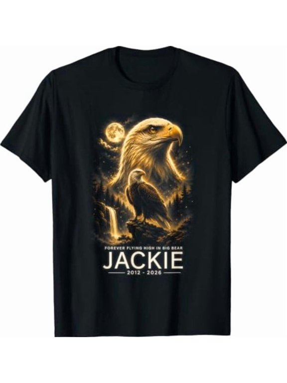 Jackie Bald Eagle Memorial Forever Flying High Big Bear T-Shirt