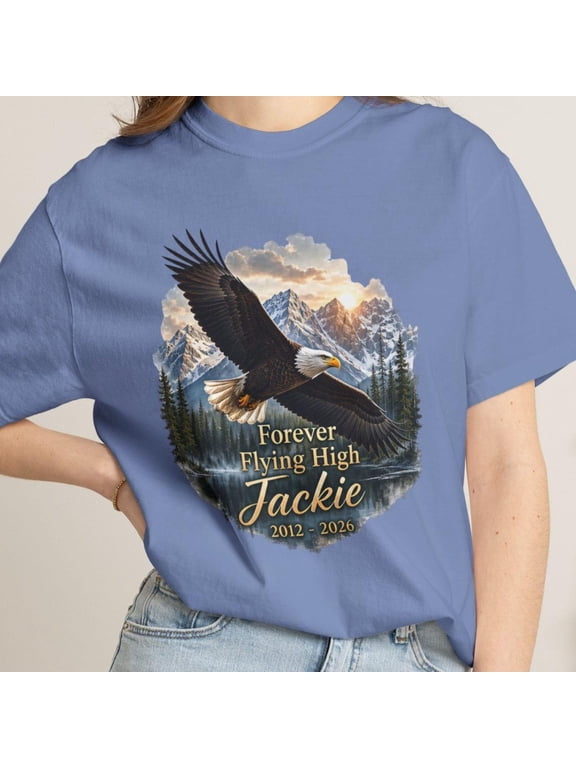 Jackie Bald Eagle Memorial Shirt, Forever Flying High 2012 2026, Big Bear Eagle Cam Tribute Tee, Eagle Remembrance