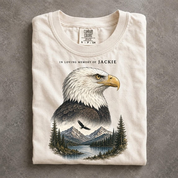 Jackie Bald Eagle Shirt, In Loving Memory Wildlife Memorial Tee