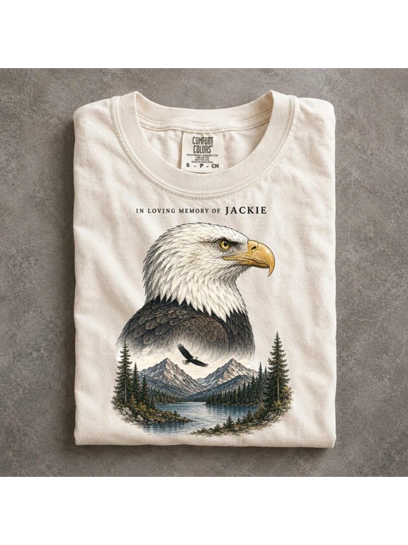 Jackie Bald Eagle Shirt, In Loving Memory Wildlife Memorial Tee