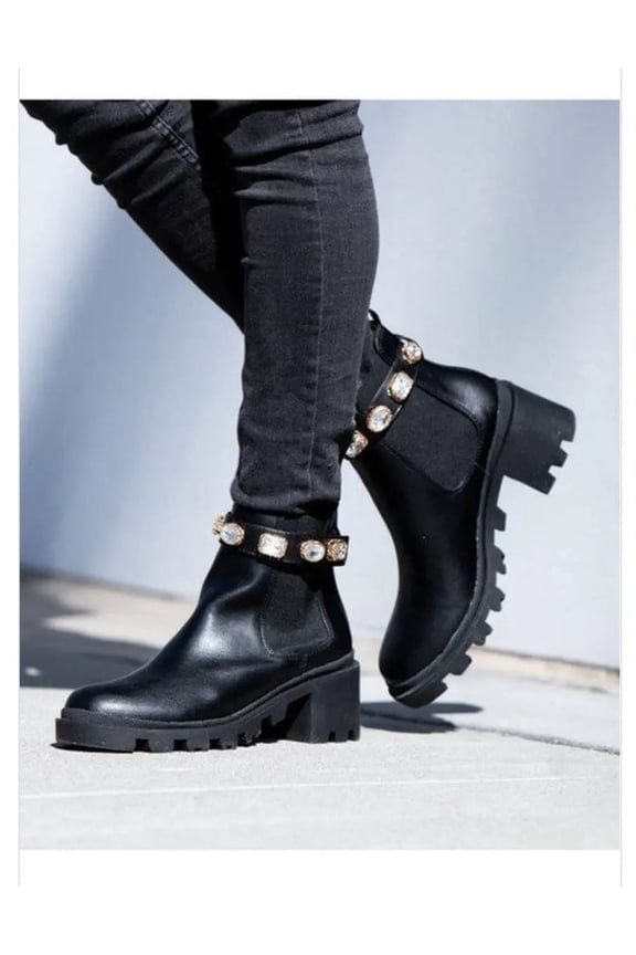 "Jackie" Bootie with Diamonds