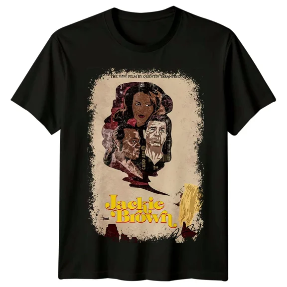 Jackie Brown (1997) Movie Poster Inspired T-Shirt Retro 90s Tee Unisex