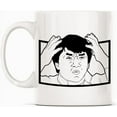 thumbnail image 1 of Jackie Chan Internet Meme Reaction Mug Gift, White Funny Sarcasm Coffee Cup Novelty, 1 of 5