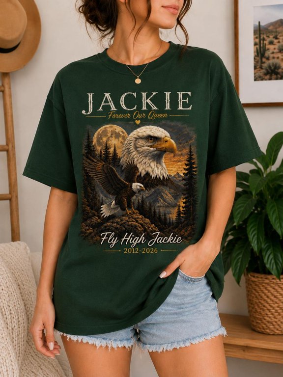 Jackie Eagle Shirt, California Big Bald Eagle Tribute T-Shirt, Jackie Memorial Shirt