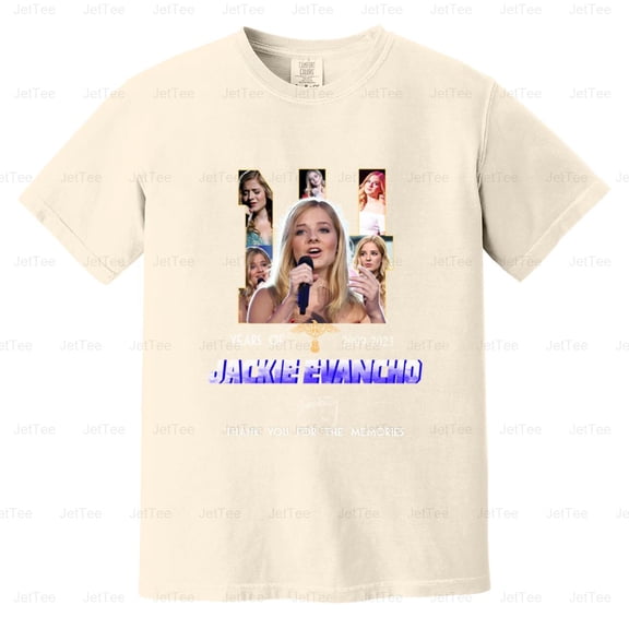 Jackie Evancho 14 Years 2009-2023 Classical Crossover Singer Fan Comfort Color T-Shirt Unisex, up to 4XL