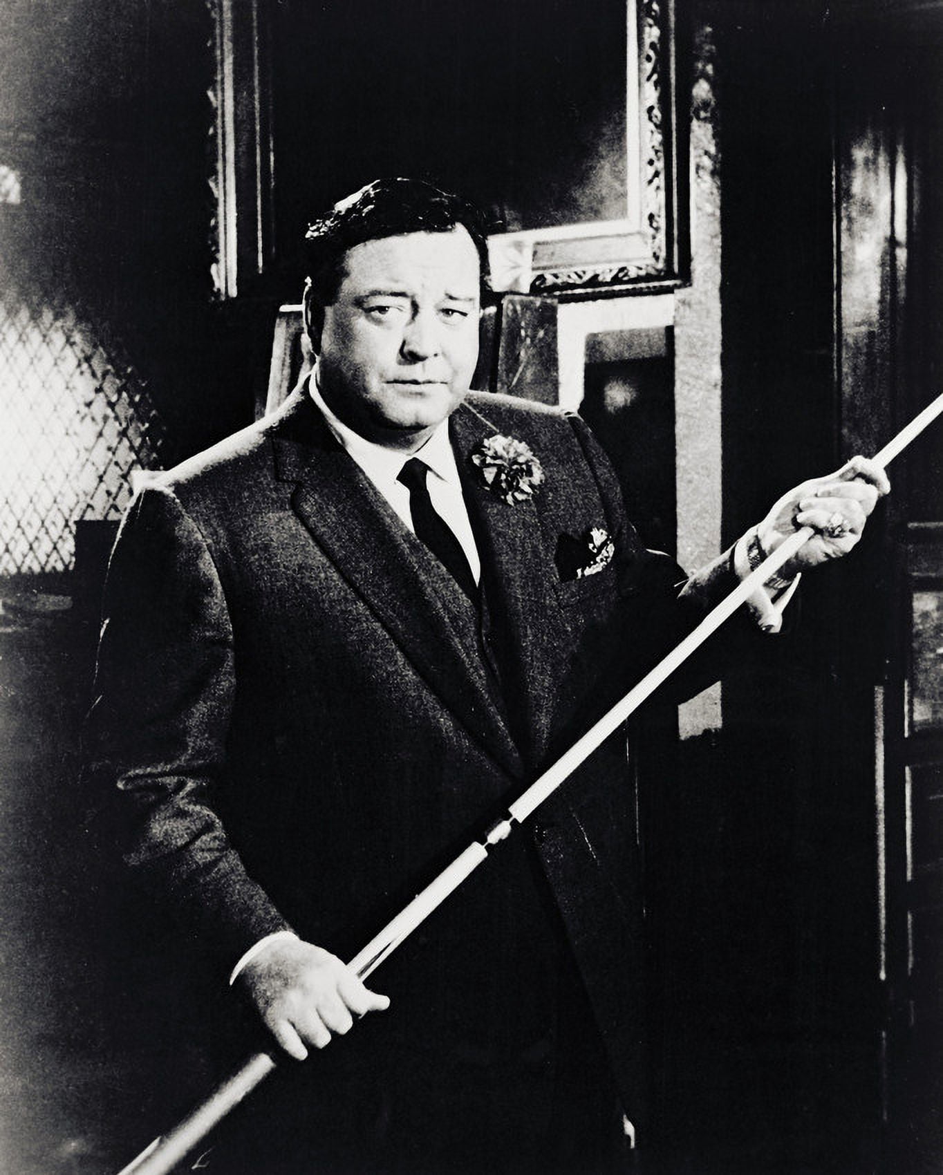 Jackie Gleason Hustler Holding Pool Cue 24x36 Classic Hollywood Poster