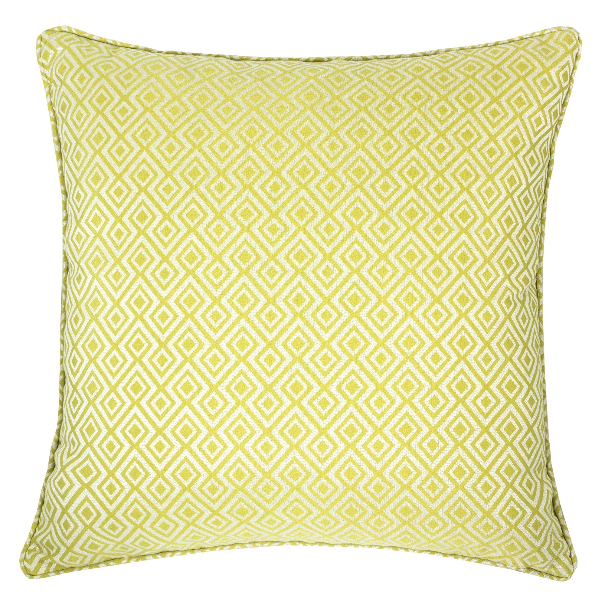 Jackie Green Geometric Polyester 20 in. x 20 in. Throw Pillow