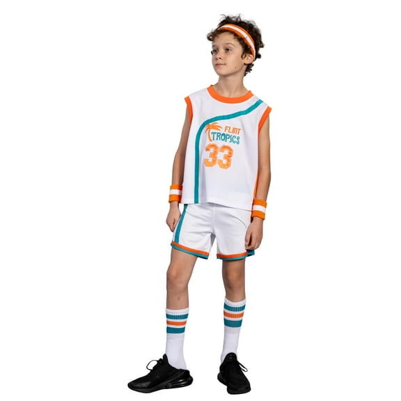 Jackie Moon 33 Basketball Jersey Flint Tropics Kids Complete Set Halloween Costume Cosplay (7/8)