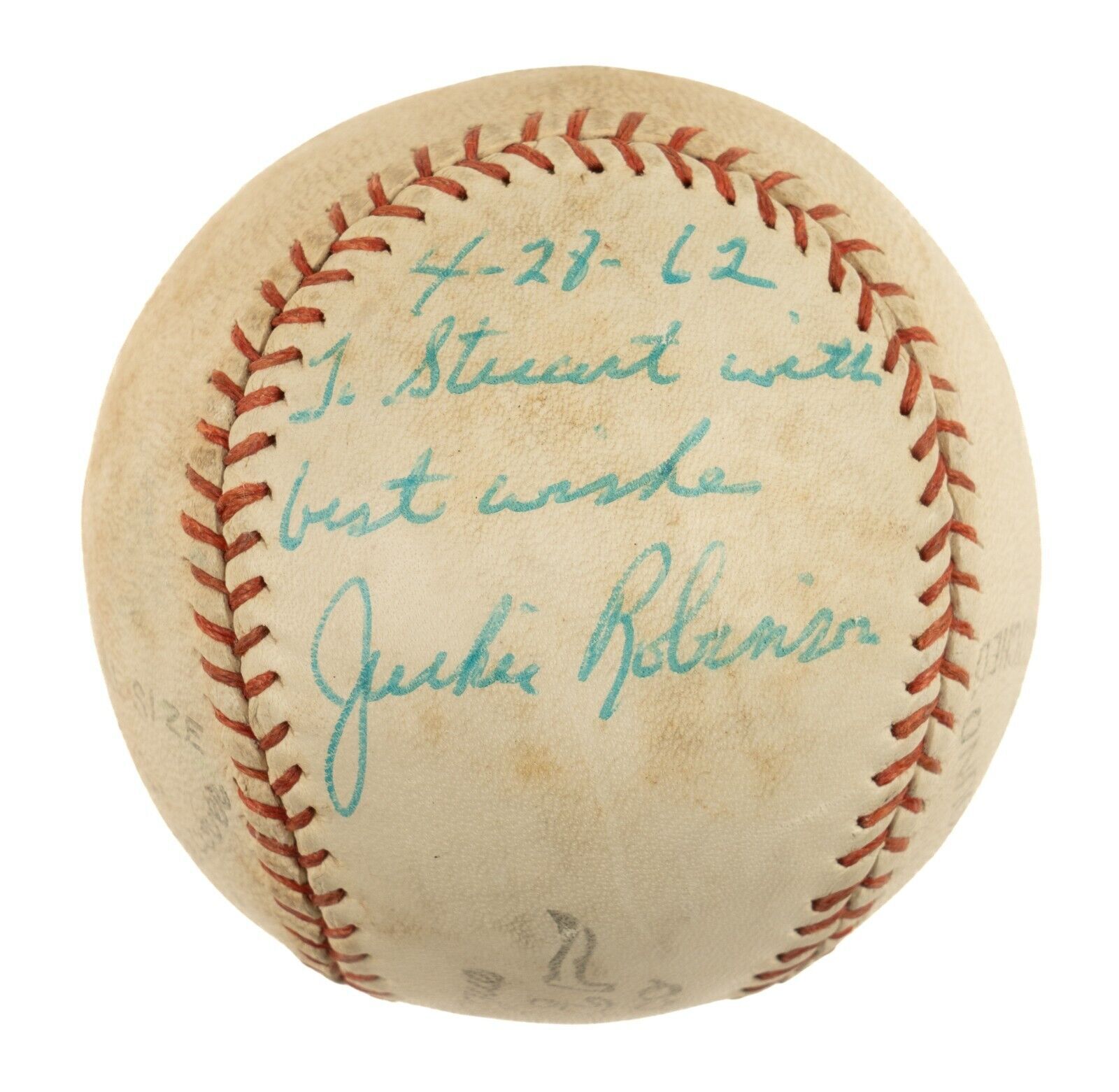 Jackie Robinson 1962 Single Signed Baseball JSA COA - Walmart.com