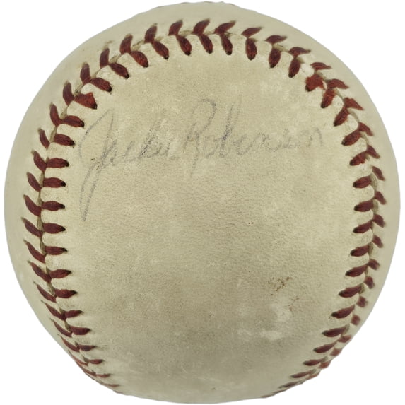 Jackie Robinson Autographed Single Signed Official Spalding NL Baseball Brooklyn Dodgers PSA/DNA #AS09919