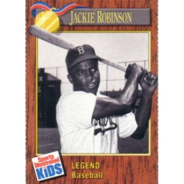 Jackie Robinson Brooklyn Dodgers 1990 Sports Illustrated for Kids