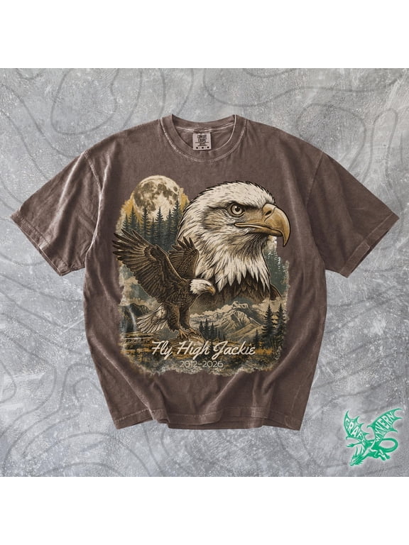 Jackie The Bald Eagle RIP Shirt, Fly High Jackie, Big Bear Bald Eagles, Viral Nest Cam Eagles, Eagle Lover California Wildlife Tshirt 2026