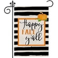 thumbnail image 1 of Jackmold Happy Fall Y''all Garden Flag Balck Stripe Pumpkin Welcome Garden Flags Double Sided Farmhouse Vertical Yard Outdoor Decor 12.5 x 18 In, 1 of 5