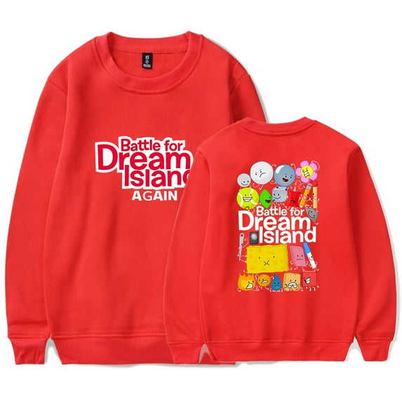 Jacknjellify Battle for Dream Island Logo Poster Crewncek Sweatshirt BFDI Logo Merch Casual Sweatshirt Unisex Clothing