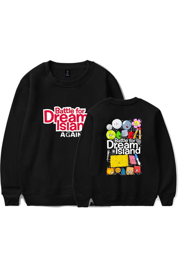 Battle for Dream Island Logo Poster Crewncek Sweatshirt BFDI Logo Merch Casual Sweatshirt Unisex Clothing